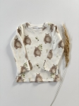 Longsleeve prążkowany sweet bear beżowy 
