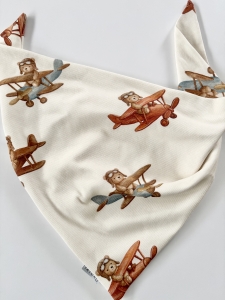 Chusta prążkowana odlotowe misie 