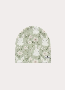 Czapka prążkowana bunny green