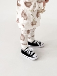 Legginsy prążkowane sweet bear beżowe