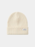 Czapka wywijana prążek  vanilla