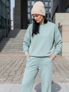 Bluza damska oversize dusty blue