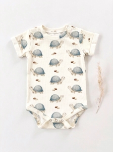Body prążkowane turtles krótki rękaw 