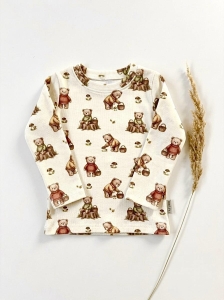 Longsleeve prążkowany forest bear 