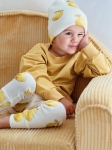 Komplet  bluza dresowa honey  +legginsy prążkowane gruszki