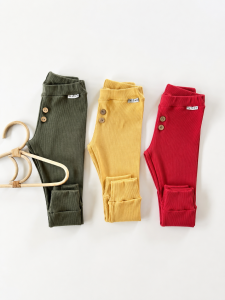 Legginsy Classic prążkowane honey