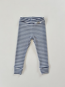 Legginsy prążkowane strips granat