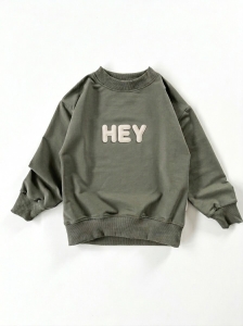 Bluza dresowa oversize  agave ,,HEY”