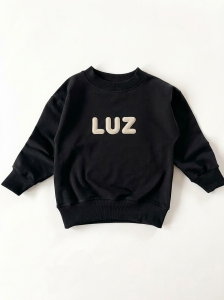 Bluza dresowa oversize czarna  ,,LUZ” 