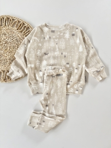 Komplet bluza prążkowana winter city +legginsy prążkowane winter city 