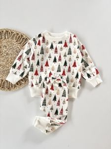 Komplet bluza dresowa+spodnie christmas trees