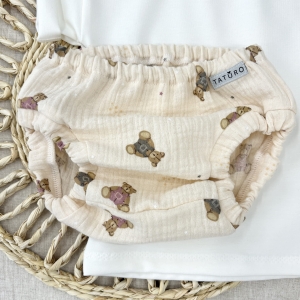 Bloomersy muślinowe Little bear  - basic