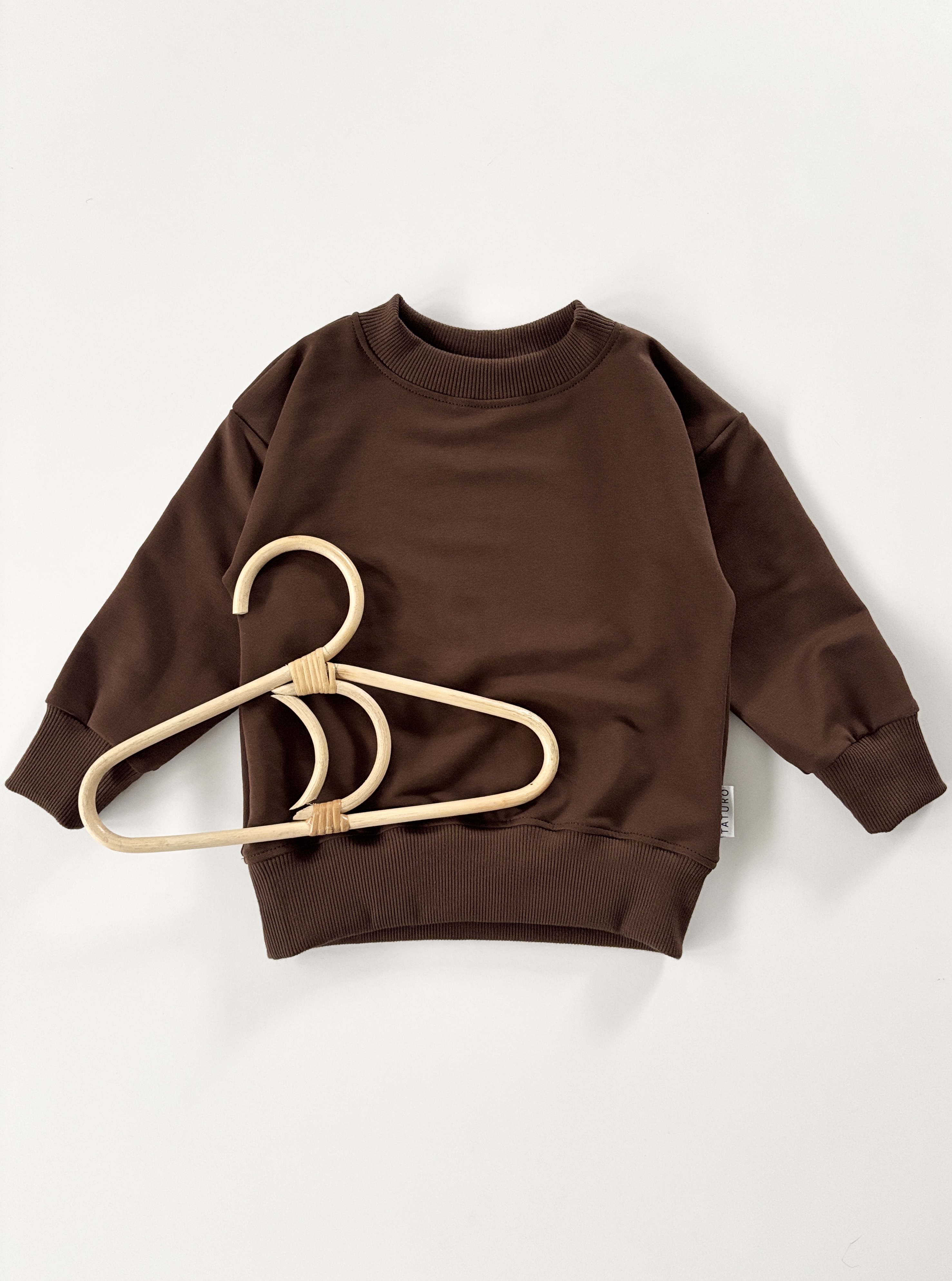 Bluza dresowa oversize kakao