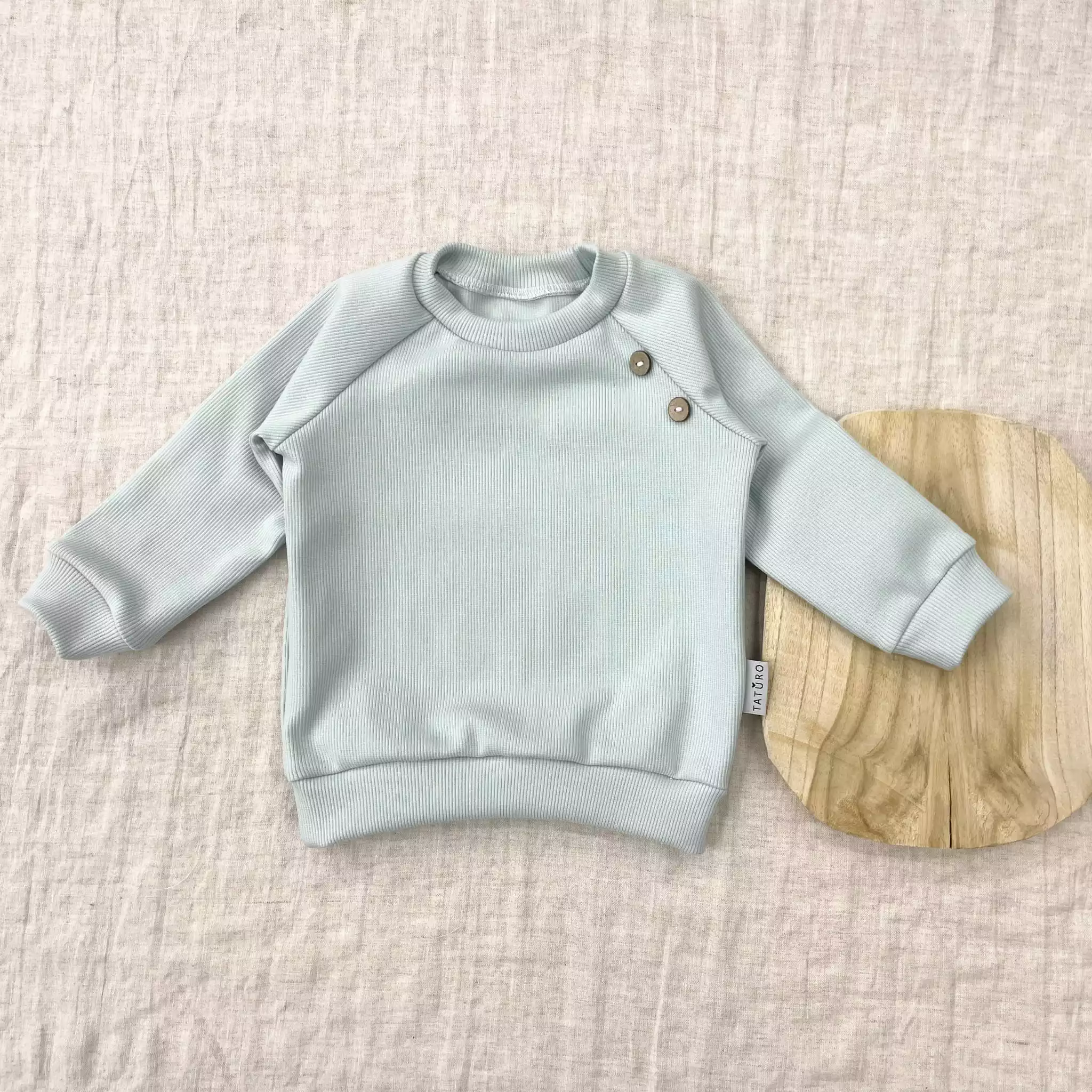 Bluza classic prążkowana mięta