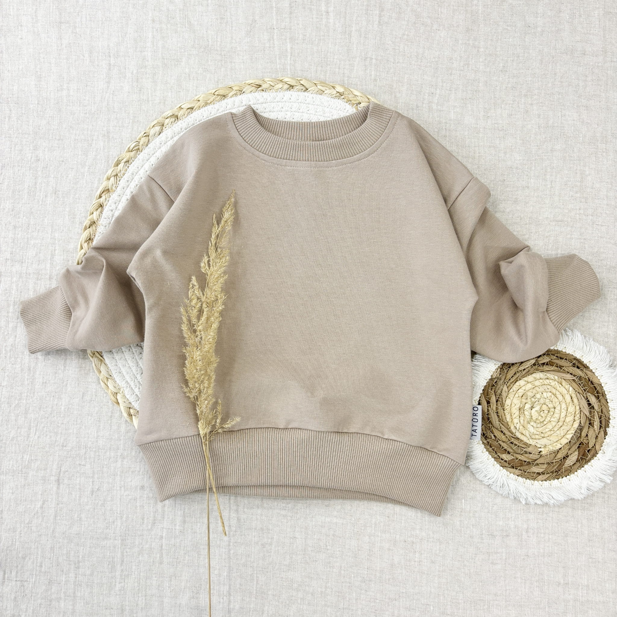 Bluza dresowa oversize latte