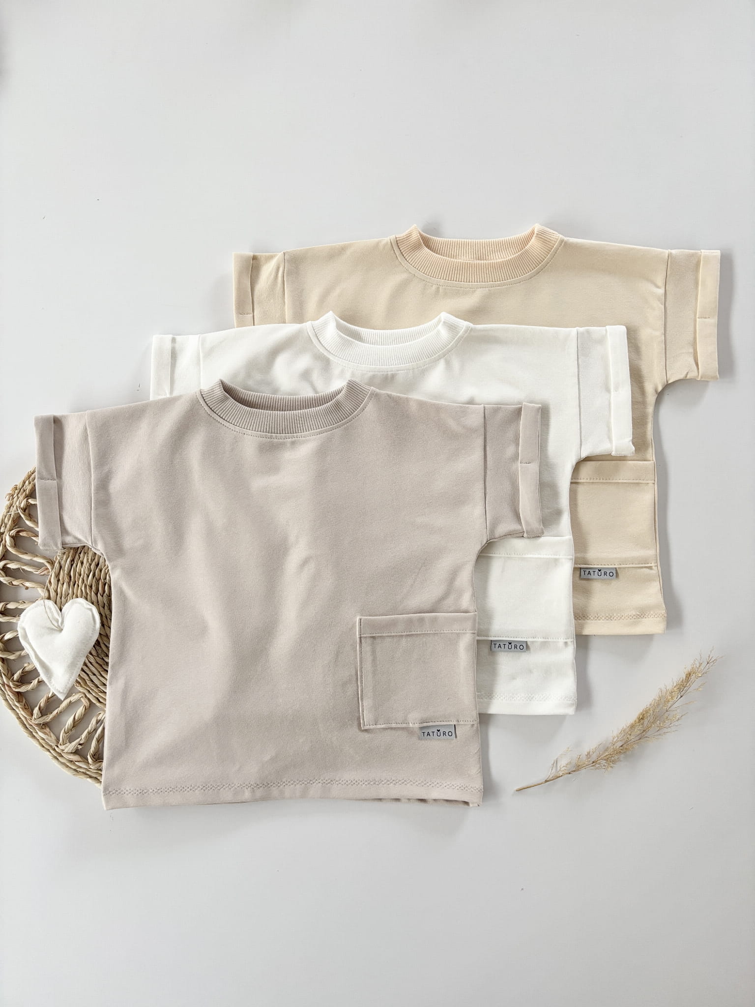 T-shirt bawełniany z kieszonką